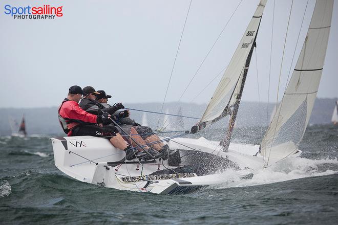 Wow Factor sailing upwind - Magic Marine 2014 Australian VX One Championships © Brian Bennett